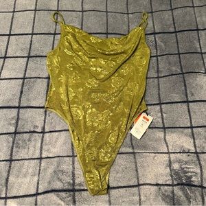 Cowl Neck Jade body suit